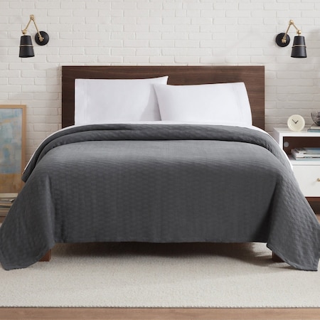 Monarch Brands Aston & Arden Tencel Blanket - King, Dark Grey P-BKT-TNC-KG-DG